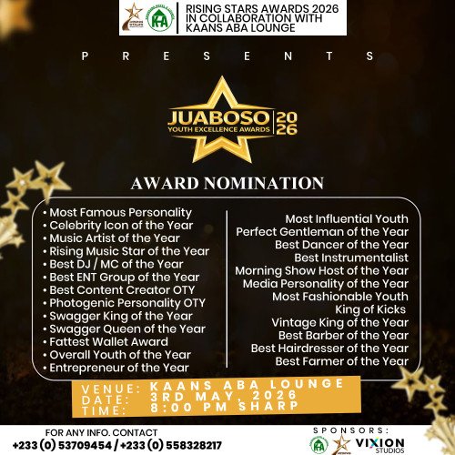 JUABOSO YOUTH EXCELLENCE AWARDS 2026